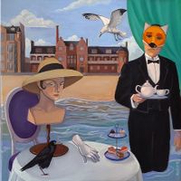 El t&eacute; en la playa